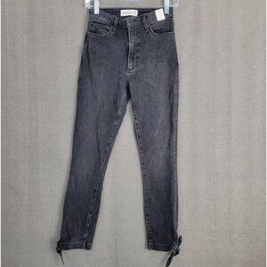 ABERCROMBIE & FITCH Size 25 Charcoal Wash High Rise Super Skinny Ankle Jean NWT